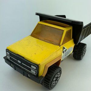 VINTAGE 1983 TONKA YELLOW CHEVY PICKUP DUMP TRUCK